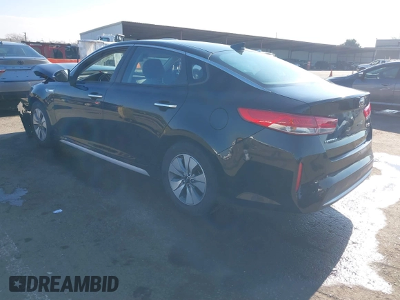 2018 Kia Optima Hybrid Premium with VIN KNAGT4LE7J5023233, listed as a IAAI auction lot 41276207 with 152,381 mi miles. Bid and sale history available at carsss.com. Image 3.
