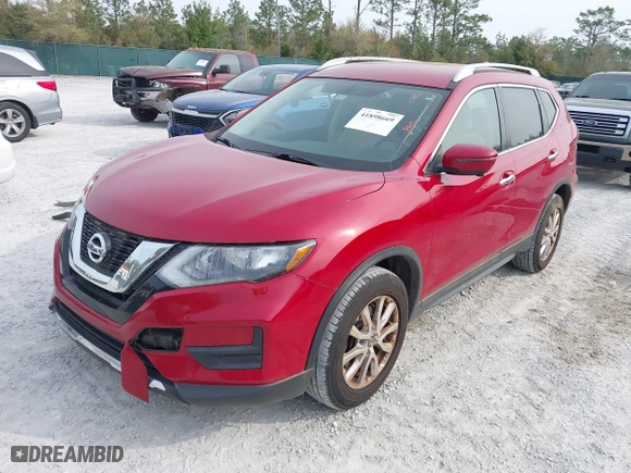2017 Nissan Rogue S with VIN 5N1AT2MM9HC756615, listed as a IAAI auction lot 41898669 with 95,220 mi miles. Bid and sale history available at carsss.com. Image 17.