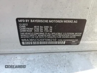 2013 BMW 3 Series 328i xDrive z VIN WBA3B5C52DF596210, wystawiony jako Copart lot #62370955 z przebiegiem 59 106 mil mil oraz Szkoda całkowita • Salvage title. Historia ofert i sprzedaży dostępna na DreamBid. Obrazek 12.