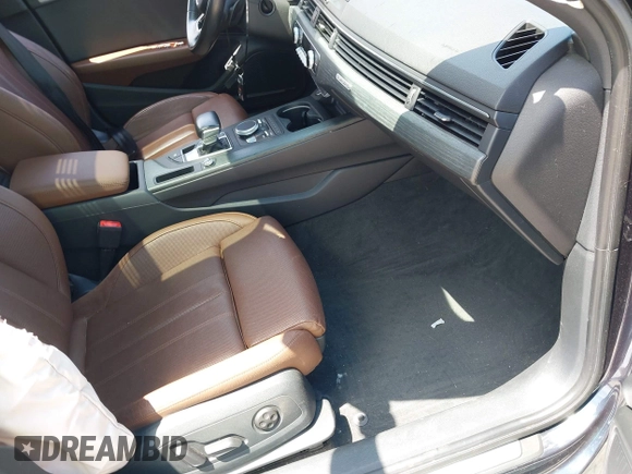 2017 Audi A4 with VIN WAUFNBF41HA048644, listed as a IAAI auction lot 42712473 with 140,593 mi miles and . Bid and sale history available at DreamBid. Image 5.