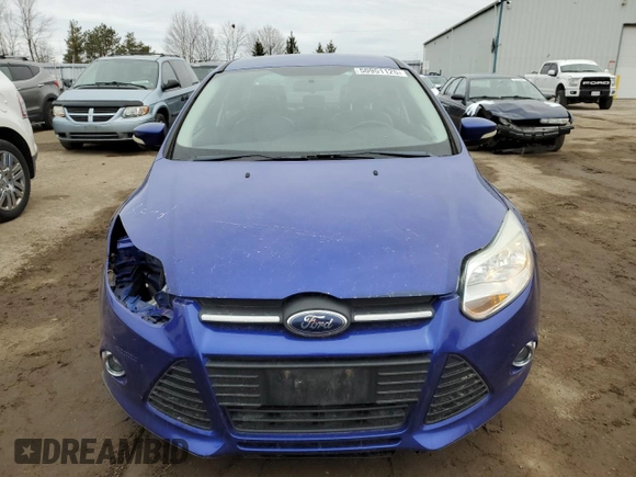 2013 Ford Focus SE with VIN 1FADP3F25DL214614, listed as a Copart auction lot 50951125 with 122,614 mi miles and Salvage Title. Bid and sale history available at carsss.com. Image 5.