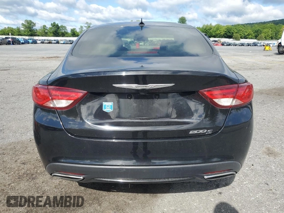 2015 Chrysler 200 S with VIN 1C3CCCBB9FN585794, listed as a Copart auction lot 57672205 with 155,468 mi miles and Salvage title. Bid and sale history available at DreamBid. Image 6.