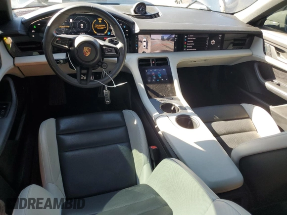 2022 Porsche Taycan with VIN WP0AA2Y17NSA15457, listed as a Copart auction lot 79579094 with 25,515 mi miles and Salvage title. Bid and sale history available at DreamBid. Image 8.