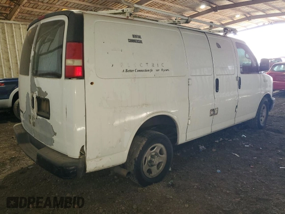 2008 Chevrolet Express Cargo z VIN 1GCFG15XX81181373, wystawiony jako Copart lot #81932134 z przebiegiem Nie podano mil oraz Szkoda całkowita • Salvage title. Historia ofert i sprzedaży dostępna na DreamBid. Obrazek 3.