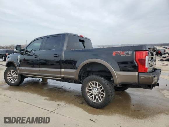 2017 Ford Super Duty F-250 SRW Lariat with VIN 1FT7W2BTXHEC19787, listed as a Copart auction lot 44925605 with 143,552 mi miles and Salvage Title. Bid and sale history available at carsss.com. Image 2.
