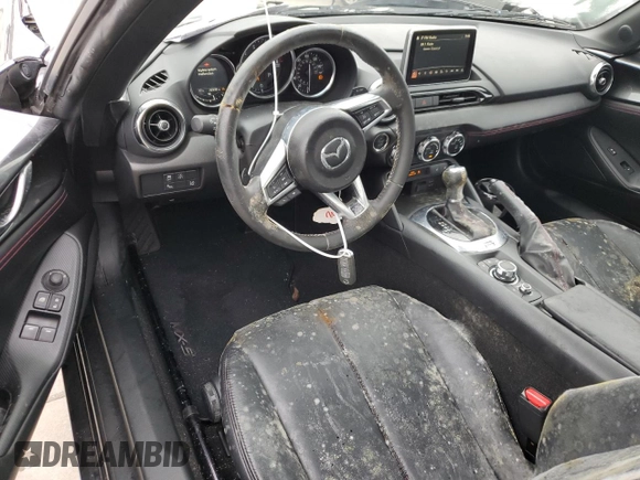 2017 Mazda MX-5 Miata RF Grand Touring with VIN JM1NDAM71H0103107, listed as a Copart auction lot 74390124 with 22,339 mi miles and Salvage Title. Bid and sale history available at carsss.com. Image 8.