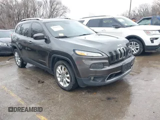 2017 Jeep Cherokee Limited with VIN 1C4PJLDB3HW518184, listed as a IAAI auction lot 41198338 with 172,094 mi miles. Bid and sale history available at carsss.com. Image 1.