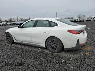 2023 BMW i4 eDrive40 with VIN WBY73AW01PFP77943, listed as a Copart auction lot 39385944 with 8,390 mi miles. Bid and sale history available at carsss.com. Image 2.