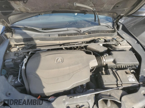 2015 Acura TLX V6 Tech with VIN 19UUB3F59FA007808, listed as a Copart auction lot 48681395 with 0 mi miles and Salvage Title. Bid and sale history available at carsss.com. Image 11.