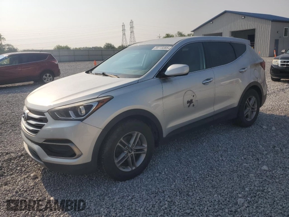 2017 Hyundai Santa Fe 2.4L z VIN 5XYZTDLB5HG403447, wystawiony jako Copart lot #59773385 z przebiegiem 87 754 mil mil oraz Czysty tytuł • Clean title. Historia ofert i sprzedaży dostępna na DreamBid. Obrazek 1.