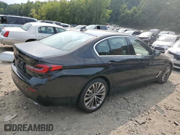 2023 BMW 5 Series 540i xDrive with VIN WBA73BJ05PWY16917, listed as a Copart auction lot 66885104 with 13,421 mi miles and Salvage Title. Bid and sale history available at carsss.com. Image 3.
