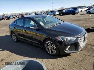 2017 Hyundai Elantra Limited with VIN 5NPD84LF3HH068745, listed as a Copart auction lot 44382565 with 99,496 mi miles and Salvage Title. Bid and sale history available at DreamBid. Image 4.