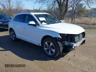 2024 Audi Q5 Premium z VIN WA1ABAFY2R2142122, wystawiony jako IAAI lot #41848621 z przebiegiem 4 334 mil mil oraz . Historia ofert i sprzedaży dostępna na DreamBid. Obrazek 1.