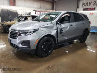 2024 Chevrolet Equinox LS with VIN 3GNAXHEG7RL365299, listed as a Copart auction lot 46737645 with 5,136 mi miles and Salvage Title. Bid and sale history available at carsss.com. Image 1.