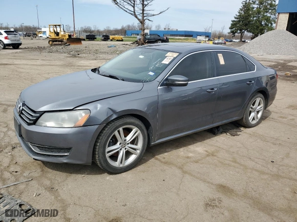 2014 Volkswagen Passat TDI SE w/Sunroof with VIN 1VWBN7A36EC001541, listed as a Copart auction lot 53241295 with 152,365 mi miles and Clean Title. Bid and sale history available at carsss.com. Image 1.
