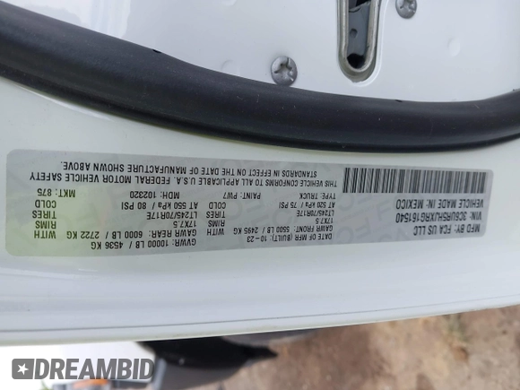 2024 Ram 2500 Tradesman with VIN 3C6UR5HJXRG161540, listed as a IAAI auction lot 42193008 with 17,558 mi miles and . Bid and sale history available at DreamBid. Image 9.