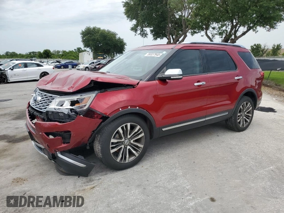 2018 Ford Explorer Platinum с VIN 1FM5K8HT7JGC80243, выставлен на аукционе Copart как лот 59337945 с пробегом 106 778 миль миль и Списание • Salvage title. История ставок и продаж доступна на DreamBid. Изображение 1.