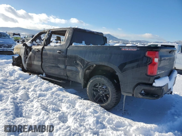 2021 Chevrolet Silverado 1500 Custom Trail Boss with VIN 1GCPYCEF3MZ249092, listed as a Copart auction lot 87238014 with Not Provided miles and Salvage Title. Bid and sale history available at DreamBid. Image 2.