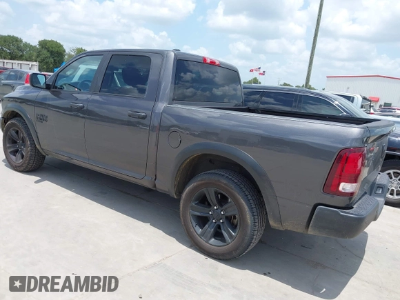 2024 Ram 1500 Warlock with VIN 1C6RR6LG6RS142337, listed as a IAAI auction lot 42734480 with 36,410 mi miles and . Bid and sale history available at DreamBid. Image 3.