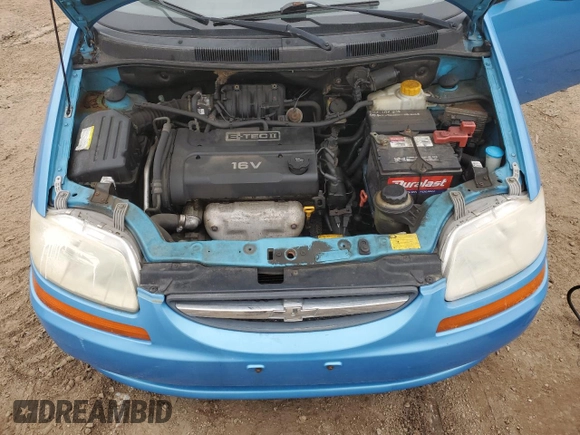 2006 Chevrolet Aveo LT with VIN KL1TG666X6B645735, listed as a Copart auction lot 51172155 with 140,489 mi miles and Salvage title. Bid and sale history available at DreamBid. Image 13.