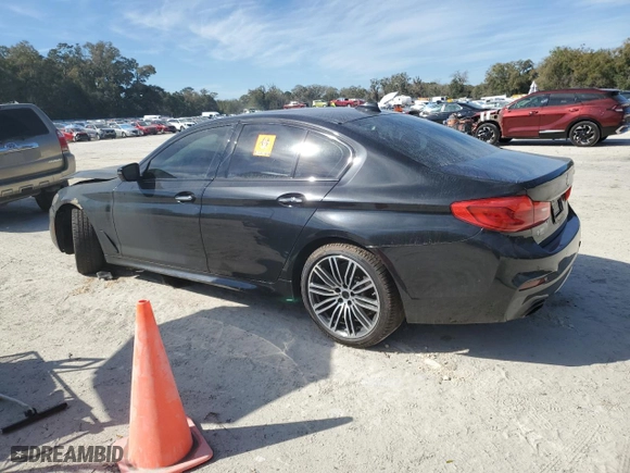 2017 BMW 5 Series 530i with VIN WBAJA5C36HG456105, listed as a Copart auction lot 47242245 with 0 mi miles and Salvage Title. Bid and sale history available at carsss.com. Image 2.