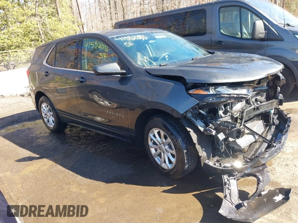2019 Chevrolet Equinox LT with VIN 2GNAXUEV4K6187658, listed as a IAAI auction lot 41552383 with 107,543 mi miles and . Bid and sale history available at DreamBid. Image 1.