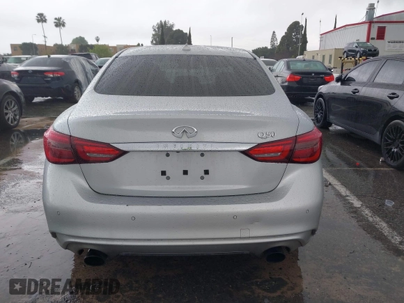 2018 Infiniti Q50 Luxe with VIN JN1EV7AP9JM362191, listed as a IAAI auction lot 41777017 with 80,394 mi miles and . Bid and sale history available at carsss.com. Image 16.