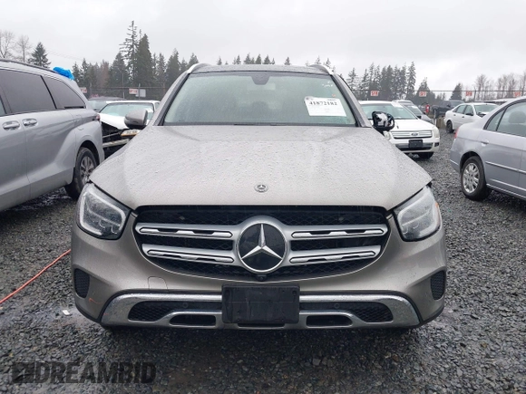 2020 Mercedes-Benz GLC with VIN WDC0G8EB1LF744559, listed as a IAAI auction lot 41872182 with 1 mi miles. Bid and sale history available at carsss.com. Image 12.