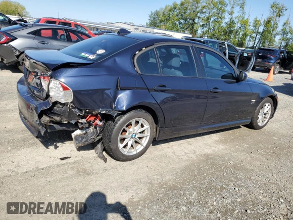 2010 BMW 3 Series 328i xDrive with VIN WBAPK5C53AA652147, listed as a Copart auction lot 55173615 with Not provided miles and Salvage title. Bid and sale history available at DreamBid. Image 3.