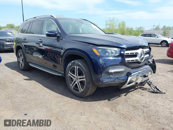 2020 Mercedes-Benz GLS 450 with VIN 4JGFF5KE9LA161262, listed as a IAAI auction lot 42149714 with 41,486 mi miles and . Bid and sale history available at DreamBid. Image 1.