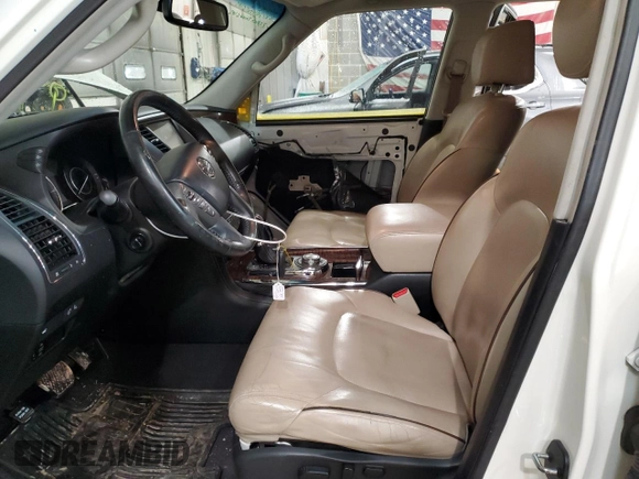 2017 Nissan Armada Platinum with VIN JN8AY2NE1H9707911, listed as a Copart auction lot 46830905 with 131,594 mi miles and Salvage Title. Bid and sale history available at carsss.com. Image 7.