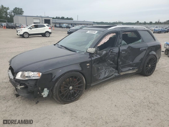 2008 Audi S4 with VIN WAUUL78E78A167041, listed as a Copart auction lot 71202534 with 103,365 mi miles and Salvage Title. Bid and sale history available at carsss.com. Image 1.