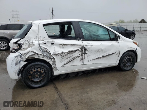 2015 Toyota Yaris L with VIN VNKKTUD32FA033118, listed as a Copart auction lot 56031875 with 111,306 mi miles and Salvage Title. Bid and sale history available at DreamBid. Image 3.