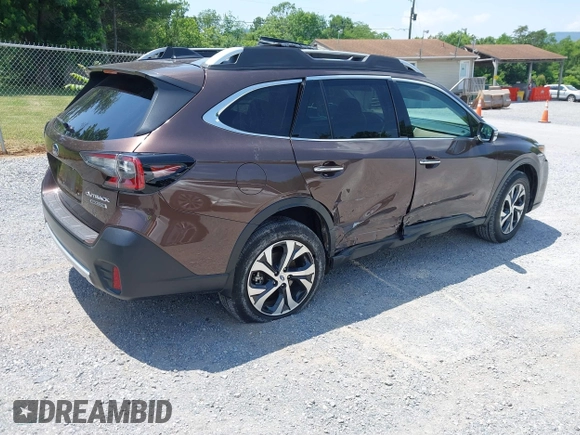 2020 Subaru Outback Touring with VIN 4S4BTAPC6L3132989, listed as a IAAI auction lot 42449036 with 34,956 mi miles and . Bid and sale history available at DreamBid. Image 4.
