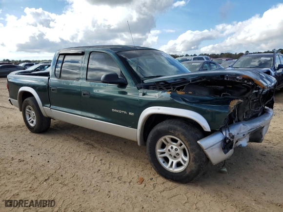 2002 Dodge Dakota SLT with VIN 1B7HL48N92S556512, listed as a Copart auction lot 83492024 with 272,649 mi miles and Salvage Title. Bid and sale history available at carsss.com. Image 4.