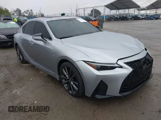 2023 Lexus IS with VIN JTHGZ1B2XP5061022, listed as a IAAI auction lot 41889340 with 28,741 mi miles. Bid and sale history available at carsss.com. Image 1.