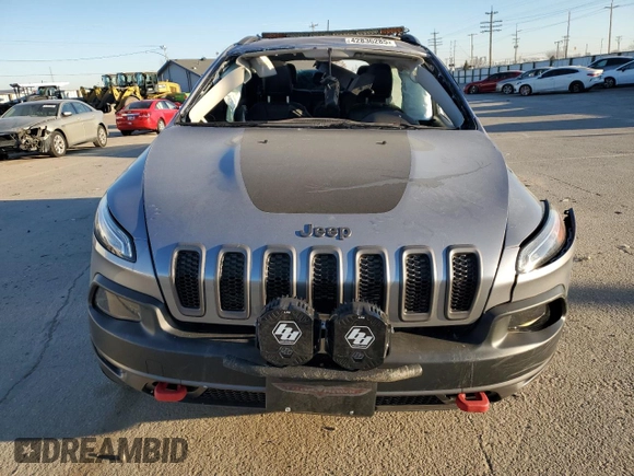 2017 Jeep Cherokee Trailhawk L Plus with VIN 1C4PJMBS3HD218441, listed as a Copart auction lot 42836285 with 122,242 mi miles and Salvage Title. Bid and sale history available at carsss.com. Image 5.