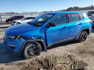2021 Jeep Compass Sport with VIN 3C4NJDAB2MT521059, listed as a Copart auction lot 88327955 with 78,385 mi miles and Salvage Title. Bid and sale history available at carsss.com. Image 1.