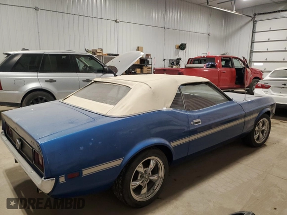 1971 Ford Mustang с VIN 1F03F205438, выставлен на аукционе Copart как лот 88159885 с пробегом 8 322 миль миль и Списание • Salvage title. История ставок и продаж доступна на DreamBid. Изображение 3.