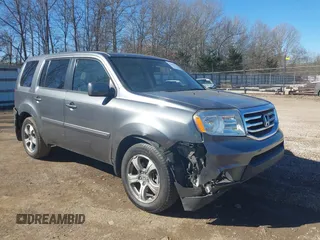 2013 Honda Pilot EX-L with VIN 5FNYF3H79DB037477, listed as a IAAI auction lot 41649734 with 161,902 mi miles and . Bid and sale history available at DreamBid. Image 1.