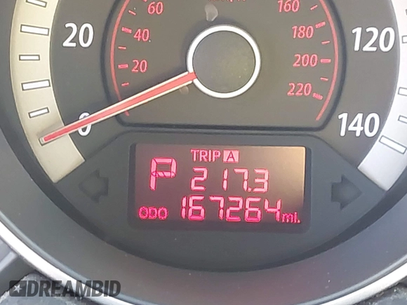2010 Kia Forte EX with VIN KNAFU4A27A5310573, listed as a IAAI auction lot 41398134 with 167,264 mi miles. Bid and sale history available at carsss.com. Image 15.