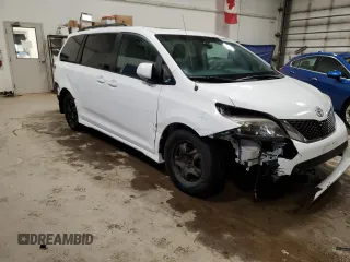 2012 Toyota Sienna SE with VIN 5TDXK3DC1CS206007, listed as a Copart auction lot 58061195 with 166,465 mi miles and Clean title. Bid and sale history available at DreamBid. Image 4.