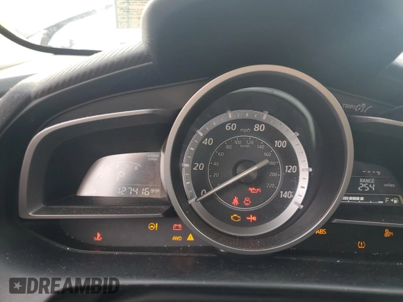 2017 Mazda CX-3 Touring with VIN JM1DKFC70H0141685, listed as a Copart auction lot 49791715 with 127,416 mi miles and Salvage Title. Bid and sale history available at DreamBid. Image 9.