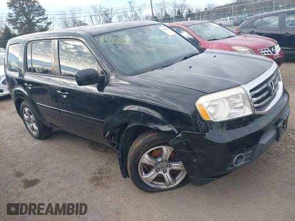 2013 Honda Pilot EX-L with VIN 5FNYF4H77DB047995, listed as a IAAI auction lot 41648290 with 154,926 mi miles and . Bid and sale history available at DreamBid. Image 1.