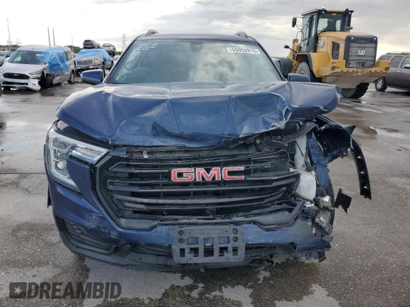 2022 GMC Terrain SLE with VIN 3GKALMEV7NL246663, listed as a Copart auction lot 55052815 with Not provided miles and Salvage title. Bid and sale history available at DreamBid. Image 5.
