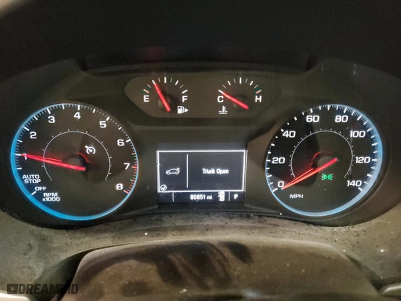 2017 Chevrolet Malibu LS with VIN 1G1ZB5ST3HF243566, listed as a Copart auction lot 47592615 with 90,851 mi miles and Salvage Title. Bid and sale history available at carsss.com. Image 9.