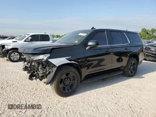 2021 Chevrolet Tahoe Commercial with VIN 1GNSCLED3MR356898, listed as a Copart auction lot 52126795 with 69,650 mi miles and Salvage Title. Bid and sale history available at carsss.com. Image 1.