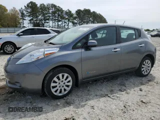 2015 Nissan LEAF S with VIN 1N4AZ0CP7FC330279, listed as a Copart auction lot 51583175 with 62,617 mi miles and Salvage Title. Bid and sale history available at DreamBid. Image 1.