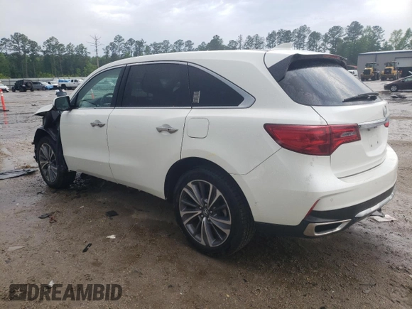 2019 Acura MDX Technology with VIN 5J8YD3H57KL006406, listed as a Copart auction lot 54183075 with 35,796 mi miles and Salvage title. Bid and sale history available at DreamBid. Image 2.