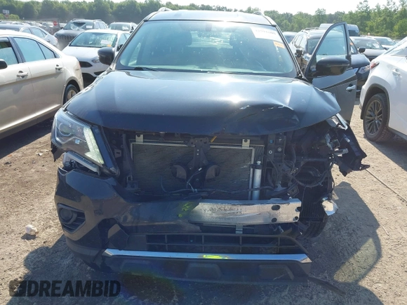 2019 Nissan Pathfinder S with VIN 5N1DR2MM1KC641946, listed as a IAAI auction lot 42591605 with 86,654 mi miles and . Bid and sale history available at DreamBid. Image 6.